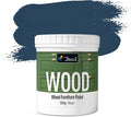 DWIL Matte Finish Furniture Paint - 16 Oz Wood Paint for Cabinets, Doors, Tables, and Dressers Refinishing - Water-Based, Non-Toxic & Odorless, Easy to Apply(Crow Black Blue)-Without Tools