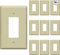 ENERLITES Decorator Light Switch or Receptacle Outlet Wall Plate, Gloss Finish, Over-Size 1-Gang 5.5" x 3.5", Unbreakable Polycarbonate Thermoplastic, UL Listed, 8831O-I-10PCS, Ivory (10 Pack)