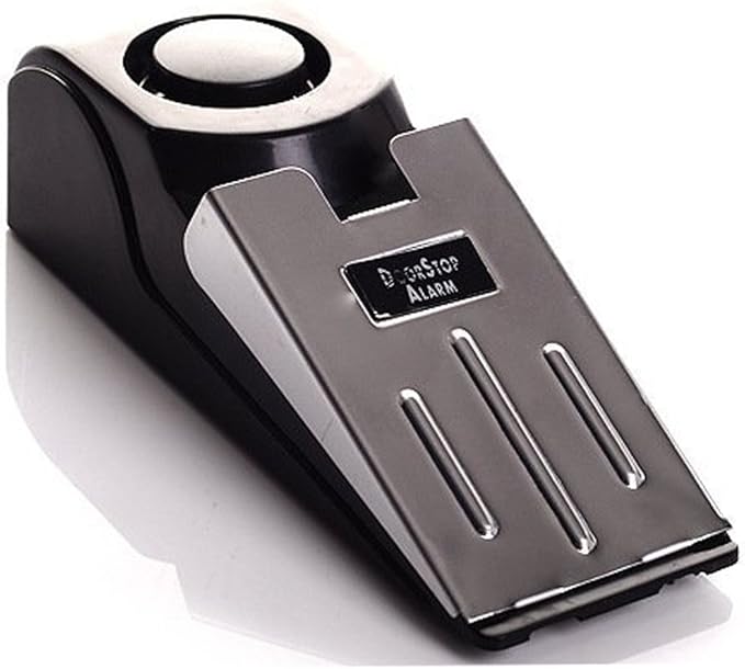 Upgraded Door Stop Alarm -Great for Traveling Security Door Stopper Doorstop Safety Tools for Home