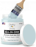 Chalky Chicks 8 Fl Oz Matte Cancun Blue (Light Blue) Chalk Paint for Furniture Without Sanding - No Prep Furniture Paint No Sanding All in One for Crafts, Walls, Cabinet, Metal, Dresser, Farmhouse