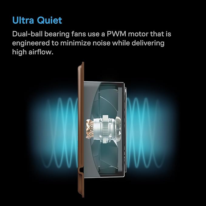 AC Infinity AIRTAP T4 Bronze, Register Booster Fan for 4” x 12” Vents, Thermostat Control Improves Heating & Cooling, Quiet 10-Speed Remote Control & Bluetooth App. ONLY FITS 4” x 12” Duct Openings