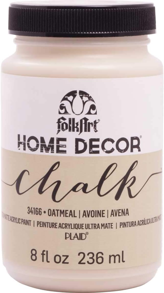 FolkArt Home Decor Chalk Furniture & Craft Paint in Assorted Colors, 8 ounce, Oatmeal