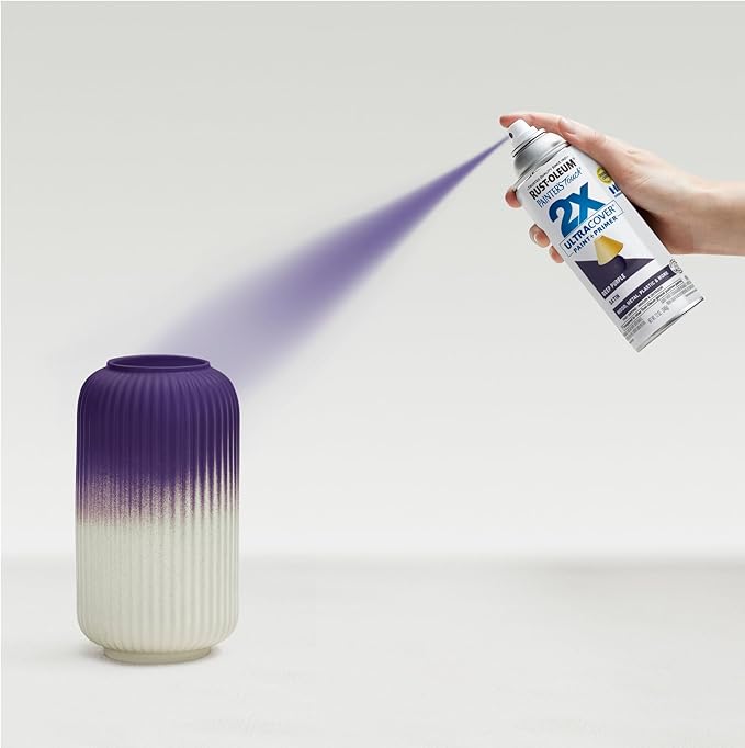 Rust-Oleum 393569 Painter's Touch 2X Ultra Cover Spray Paint, 12 oz, Satin Deep Purple