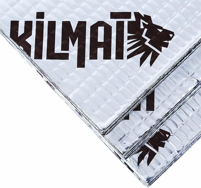 KILMAT Extra 100 mil (2.5 mm) 25 sqft (2.4 sqm) Car Sound Deadening Mat, Butyl Automotive Sound Deadener, Audio Noise Insulation and dampening