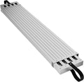 6-9ft Telescoping Plank, Aluminum Work Plank, 440 Lbs Load Capacity Extension Scaffolding Plank with Skid-Proof Platform Scaffold Ladder Accessory, 12.5 Inch Width, Silver