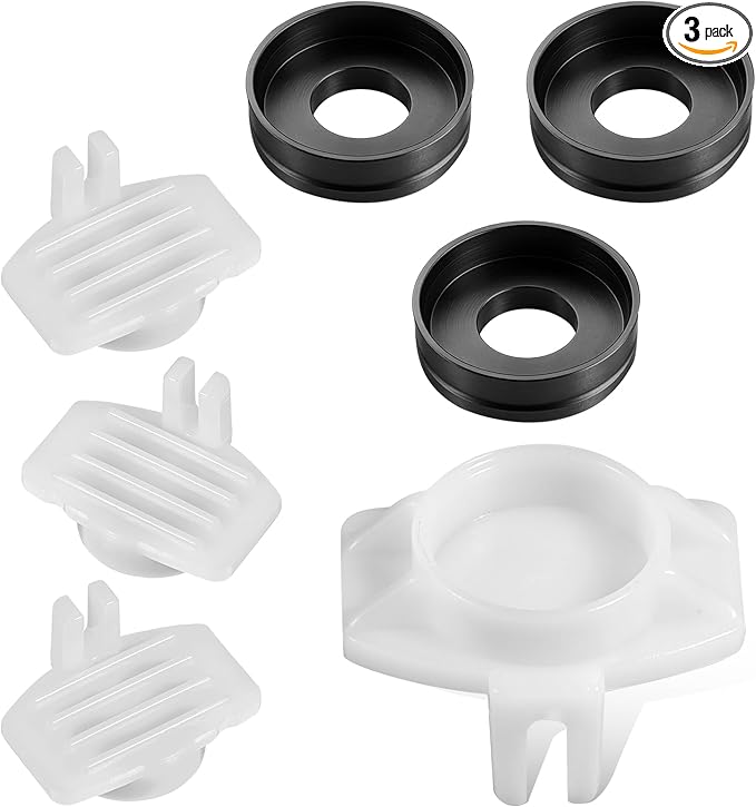 3 Pcs Tub Spout Diverter Repair Kit Shower Diverter Repair Kit Tub Faucet with Diverters Tubs Spout Replacement Cup Seal and Diverters Gate Compatible for Most Tubs Spouts