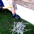 USA Made (450 Nails) Synthetic Grass Landscape, (15 Pounds Bag) 5.5" Turf Nails/Stakes, Galvanized Boxed Spikes for Securing Artificial Turf Products (an Average of 25% More Nails)