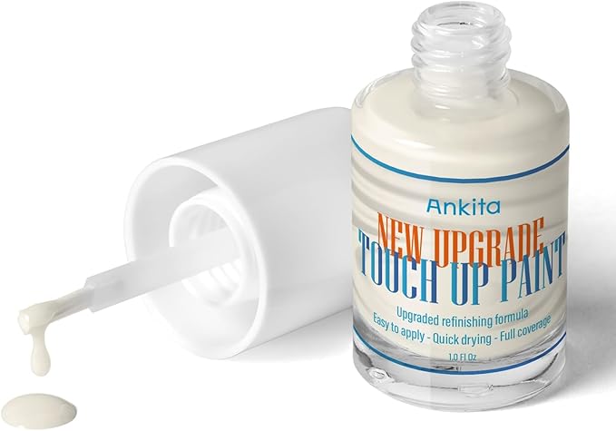 Porcelain Sink Touch Up Paint, High-Gloss Porcelain Repair Kit White & Appliance Paint for Chips, Scratches, Cracks and Spots on Enamel, Acrylic, porcelain, Sinks, Tubs, Bathtub, Appliances, Metal, Tiles in Kitchen and Bathroom. (Floral White)