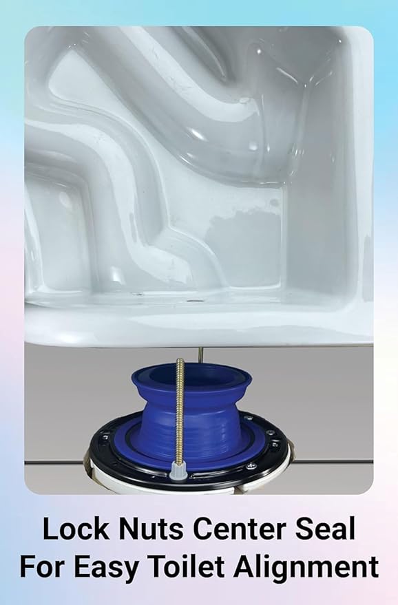 One N Done Toilet Flange Repair Kit - Toilet Kit For Low or Broken Toilet Flange. Toilet Wax Ring Replacement Kit W/Toilet Flange Extender Kit. No Wax Ring For Toilet Bowl Or Toilet Seal Required 3X