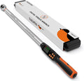 Digital Torque Wrench 1/2 Drive (12.5-250.7 Ft. Lb/ 17-340 N.m) | ±2% Accuracy with Certify Beep and LED Alarm Peak & Track Dual-Direction Auto Truck SUV Vehicle Tire Machine