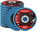 EZARC Zirconia Flap Discs 40 Grit, 4-1/2 x 7/8-Inch, Type 29, 10-Pack