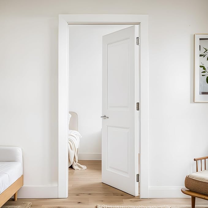 3 Pack Self Closing Door Hinges 4 Inch, Automatic Closing Door Hinge with 5/8'' Radius Corners, Adjustable Tension for Garage, Front, Back Door, UL Listed, Left and Right Hand, Brushed Nickel