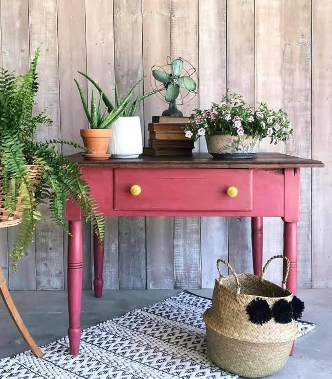 Annie Sloan Chalk Paint® (Burgundy, 500 ml/16.9 Fl Oz) a unique decorative paint for furniture, cabinets and home décor with no sanding or priming