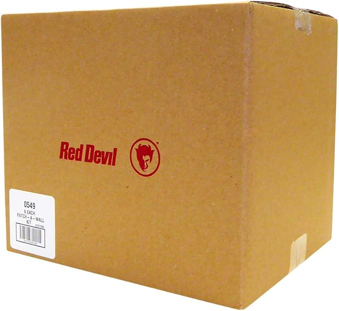 Red Devil 0549 ONETIME Lightweight Spackling Patch-A-Wall Kit, 1/2 Pint, Made in USA
