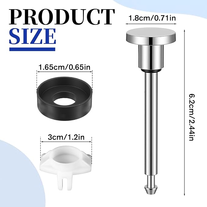 2 Set Tub Spout Diverter Repair Kit, Diverter Tub Spout, Including 2 Diverter Valve Stems 2 Seals and 2 Diverter Gates, Shower Diverter for Bathroom Shower Bathtub Leaky Faucet Repair Replacement Part