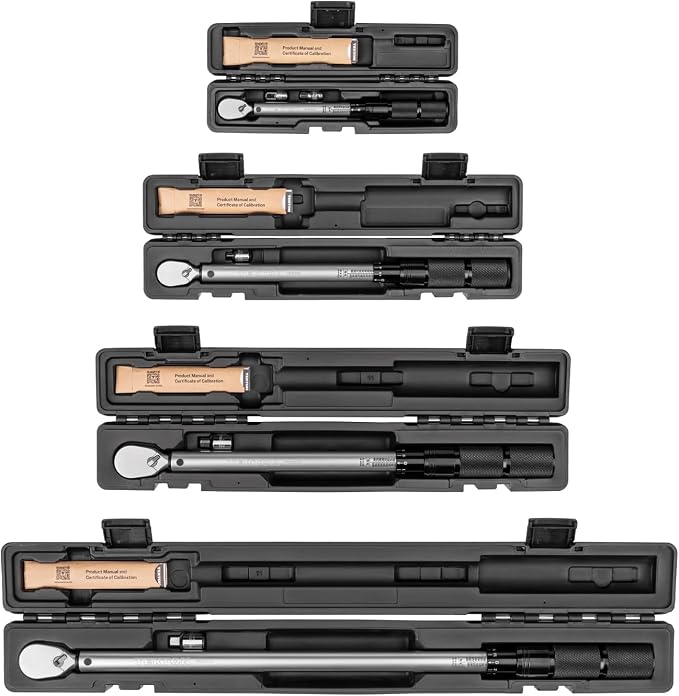TEKTON 1/4, 3/8, 1/2 Inch Drive Micrometer Torque Wrench Set | TRQ95903