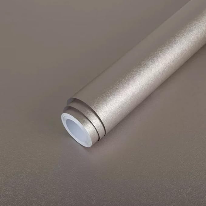 Taupe Peel and Stick Self Adhesive Wallpaper Countertop Contact Paper | Removable Self Adhesive Waterproof Bathroom Wallpaper 15.7" X 393.7" Kitchen Vinyl Wrap for Cabinet Wall Cover Paper