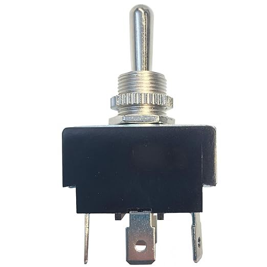 Gardner Bender GSW-126 Electrical Toggle Switch, DPDT, ON-OFF-ON 10 A/125V AC, O Ring Terminal