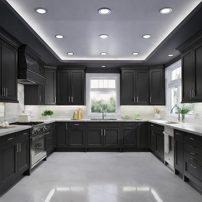 ALL-IN-ONE Paint by Heirloom Traditions, Iron Gate (Black), 8oz Sample - Durable cabinet and furniture paint. Built in primer and top coat, no sanding needed. Includes our 30 featured color card.