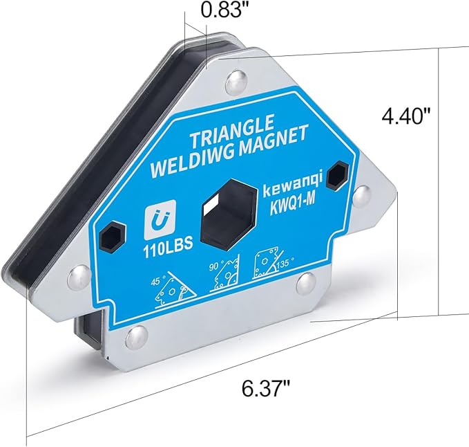 110 LB Welding Magnets Clamp Sets-4 Pieces of Magnetic Welding Holder 110 LBS Holding Power Welder Tools and Accessories