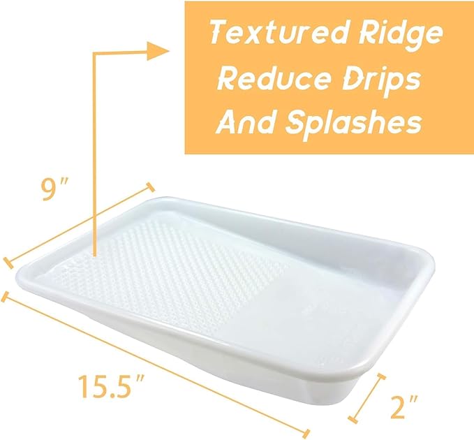 Paint Tray Liner, 20 Pack, 9 Inch Paint Roller Tray, Disposable Paint Tray for House, Walls and Furniture Painting