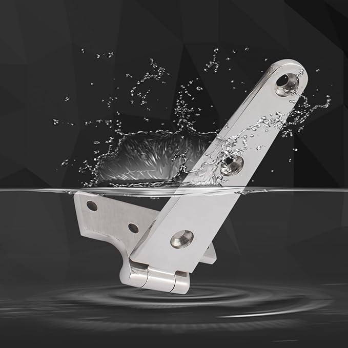 316 Stainless Steel T Hinges Marine Grade 6'' x 3" Heavy Duty Boat Hatch Hinge (150 mm X 72 mm) 2 Pack Casting Cabinet Hardware Door Hinge with Screws