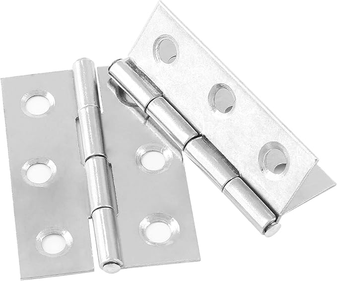 Murtenze 16 Pack 2 Inch Door Hinge Cabinet Hinge,Silver Butt Hinges Ball Bearing Window Outdoor Hinges with Mounting Screws