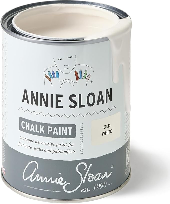 Annie Sloan Chalk Paint® (Old White, 1 Litre/33.8 Fl Oz) a unique decorative paint for furniture, cabinets and home décor with no sanding or priming