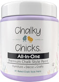 Chalky Chicks 8 Fl Oz Matte Sweet Lilac (Light Purple) Chalk Paint for Furniture Without Sanding - No Prep Furniture Paint No Sanding All in One for Crafts, Wood, Walls, Cabinet, Metal, Dresser