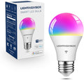 Lightinginside Smart Light Bulbs, Smart Bulb Works with Alexa/Google Home/SmartLife, CRI>90, RGBCW Color Changing Light Bulbs, 60W 2.4G WiFi & BLE A19 E26 LED Bulb, No Hub Required, ETL Listed, 1PC