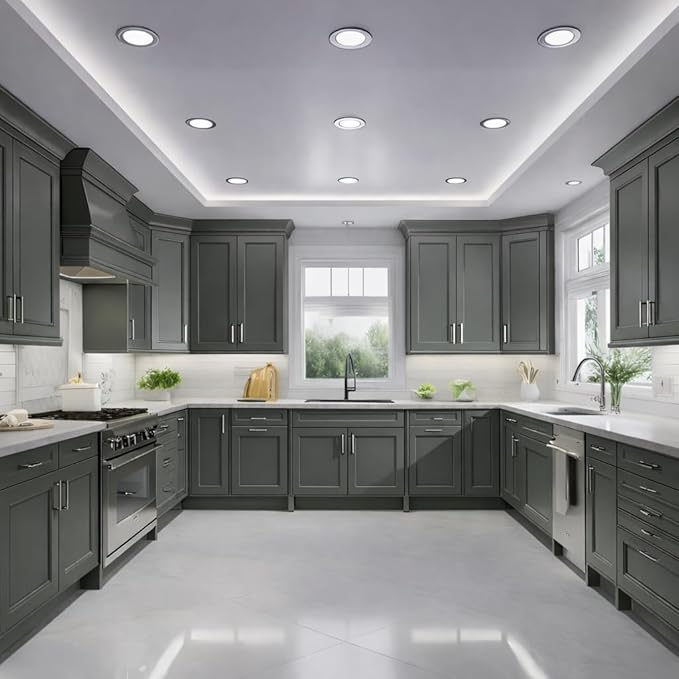 ALL-IN-ONE Paint by Heirloom Traditions, Envy (Slate Green), Gallon - Durable cabinet and furniture paint. Built in primer and top coat, no sanding needed. Includes our 30 featured color card.