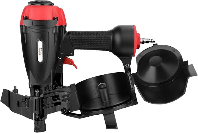 3PLUS HCN45SP 11 Gauge 15 Degree 3/4" to 1-3/4" Coil Roofing Nailer Pneumatic Roof Nail Gun