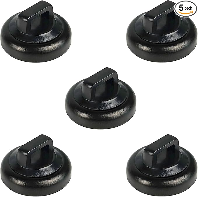 Magnetic Cable Clips Multipurpose Zip Ties Mount Base Holder Black Wire Cable Holder Management for Home Office Marine Electrical Wiring (Black, 5 Piece)