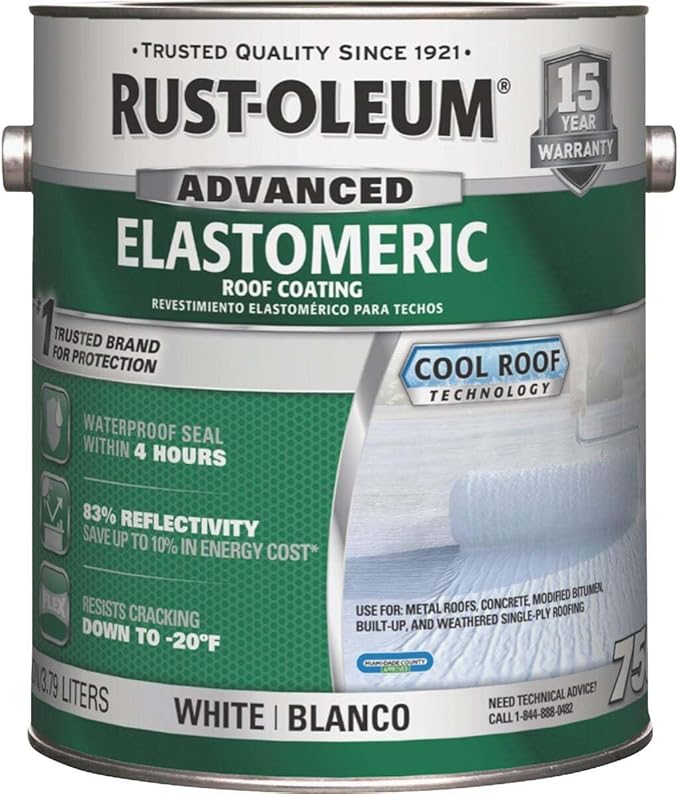 Rust-Oleum 301903 10 Year Elastomeric Roof Coating white gal