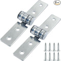 2Pcs 3 inch Folding Butt Hinges, Stainless Steel Door Window Hinges (4 Holes)