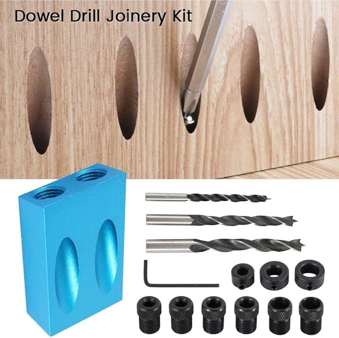 Pocket Hole Screw Jig Dowel Drill Joinery Kit Carpenters Wood Woodwork Guides Joint Angle Tool Carpentry Locator Craft Locator