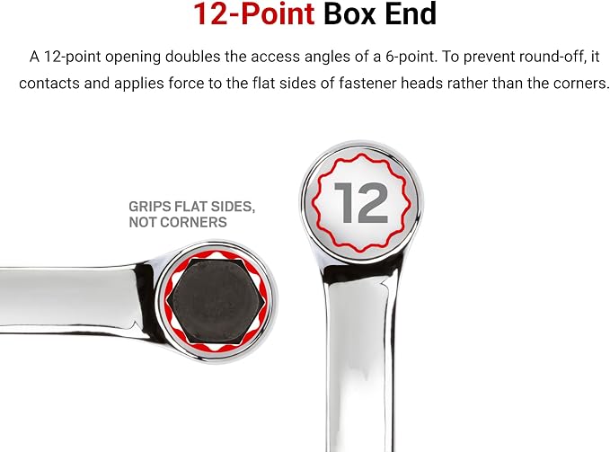TEKTON 1/4 Inch Stubby Combination Wrench | 18041