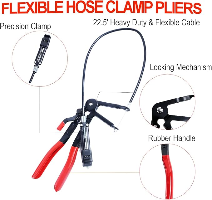 17PCS Hose Clamp Pliers Set,Hose Clamp tool kit