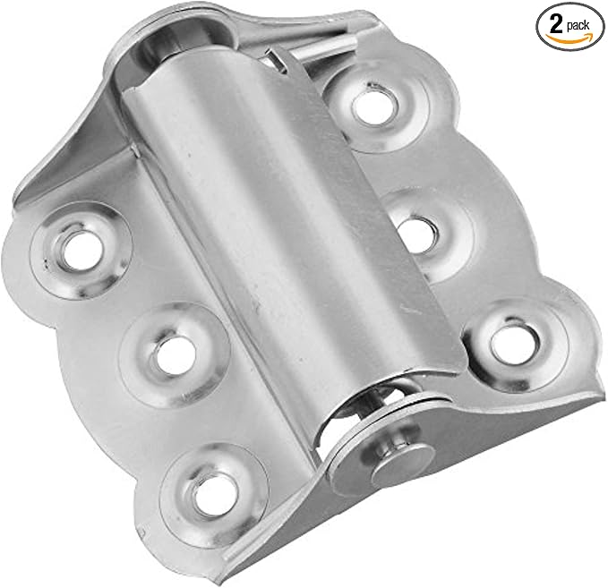 National Hardware N190-736 Spring Hinges 2-Pack Zinc Plated 2-3/4 in Full Surface Steel Door Hinges for Screen and Lightweight Utility Doors No Mortising Required