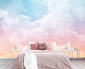 Cliouar-Wall Mural Wallpaper 3D Wallpaper Decorative Powder Cloud Bedroom Living Room Decor 158" x 110" (Not Peel and Stick)