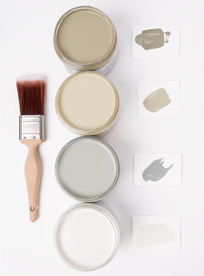 Dixie Belle Silk All-in-One Mineral Paint - Highlands (4oz) - Muted Olive Green All-in-One Water Based Primer + Topcoat - Durable Furniture Paint - Low Reflective Finish