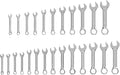 TEKTON Stubby Combination Wrench Set, 25-Piece | WCB90403 | (1/4 - 3/4 in., 6 - 19 mm), Chrome Finish