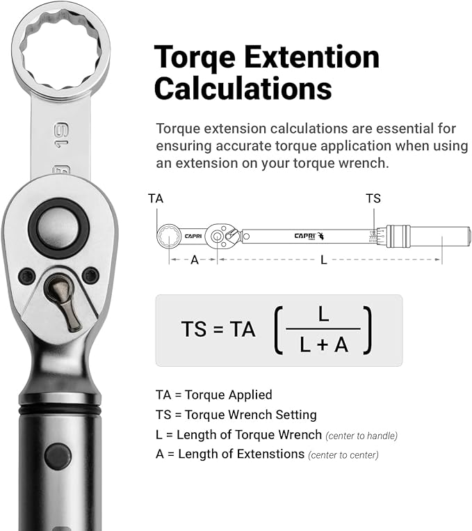 Capri Tools 1/2 in. Drive Torque Adapter Set, 12-Point Box End, 14 to 24 mm, Metric, 9-Piece with Mechanic's Tray