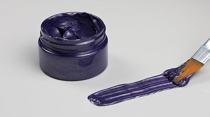 DGAGA Metallic Acrylic Paint,Metallic Purple Paint,1.69 OZ/Jar,Chalk Paste Paint Metallic,Metallic Paint for Crafts Color-shifting Glass Paint,Blendable,Paints on Rocks,Wood,Canvas,Fabric,Ceramic