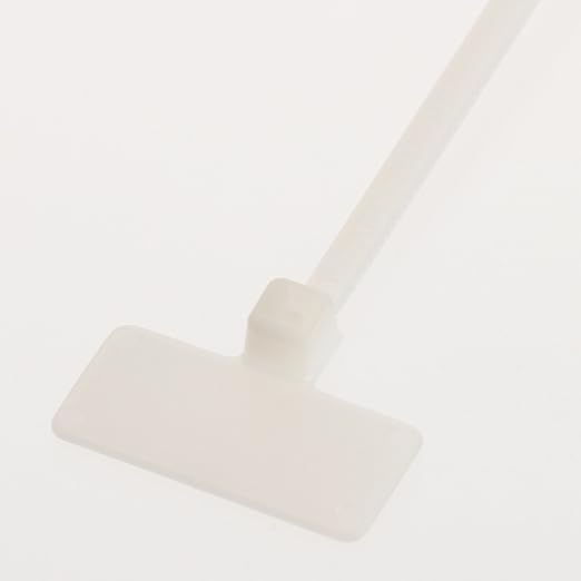 Panduit PLF1M-M Marker Flag Cable Tie, Miniature, Nylon 6.6, 4.3-Inch Length, Natural (1,000-Pack)