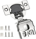 Chibery 20 Pack 1-3/8" Overlay 3D Soft Close Concealed Hinge for Face Frame Door, Smooth Slow Self Closing Hinges, Satin Nickel, Hidden 105° Open Angle Stainless Steel Hinge for Kitchen Cabinet Door