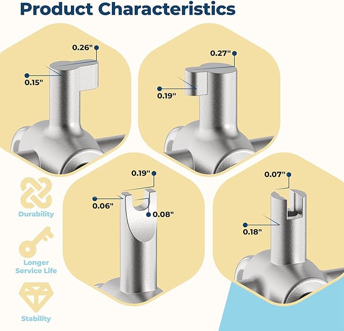 HVAC Locking Caps Key for 410A and R22 Refrigerant Safety Caps, for Installation and Removal of Locking Caps Used, Tamper Resistant Key Tool