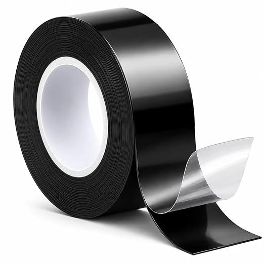 Self-Fusing Silicone Tape 1" x 33' x 20mil – Black Rubber Emergency Repair Tape – Waterproof, Heat-Resistant, Insulating, Chemical-Resistant, No Residue – for Automotive, Electrical & Outdoor Use