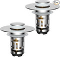 Hibbent 2 Pack 3 in 1 Bathroom Sink Drain Strainer, Universal Pop Up Stopper with Removable Stainless Steel Filter Basket Hair Catcher, Sink Plug for 1.1''~2.36'' Basin, Brass Bullet Core, Chrome