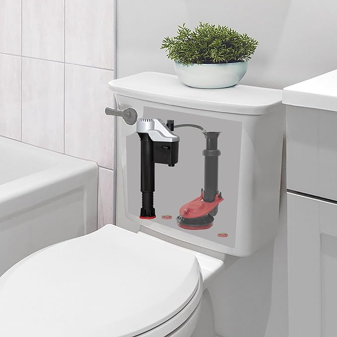 Korky Standard 2-Inch Complete Toilet Repair Kit with Chrome Simple Style StrongARM Toilet Handle and Lever